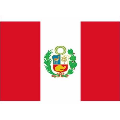 Free shipping xvggdg NEW Peru Flag 3ft x 5ft Hanging Peru Flag Polyester standard Flag Banner