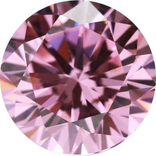 Free shipping wholesale 1000pcs/lot 0.8-3.0mm Cubic Zirconia Pink round perfect cut CZ stone