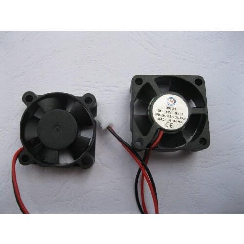 100 Pcs Brushless DC Cooling Fan 5 Blade 3010S 12V 30x30x10mm