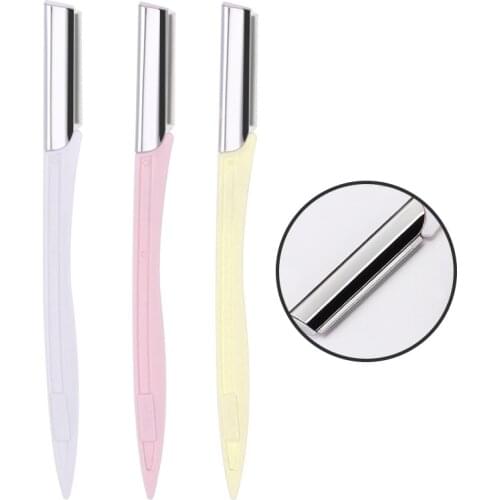 1/3PCS Colorful Eyebrow Trimmer Face Hair Razors Women Eyebrow Shaver Hair Removal Makeup Tool Folding Brow Shaver Makeup Tool