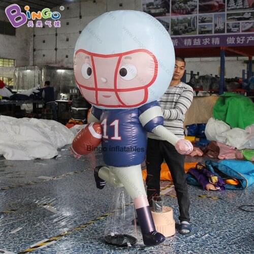 Designed 2mh inflatable rugby player / inflatable rugby cartoon adverised for decoration inflatable ball toys