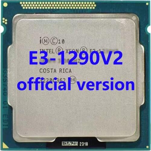 E3-1290V2 Intel Xeon E3 1290V2 CPU Processor 3.7Ghz/4.1Ghz 4-Core 8MB 87W LGA1155 Official Version For B75/H61 Motherboard DDR3