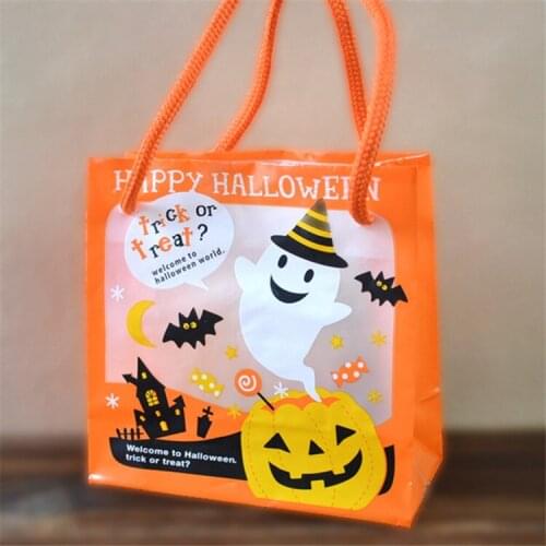 Ferimo 10pcs Halloween supplies / gift bag children gift bag / Pumpkin gift bag / three-dimensional handbag)
