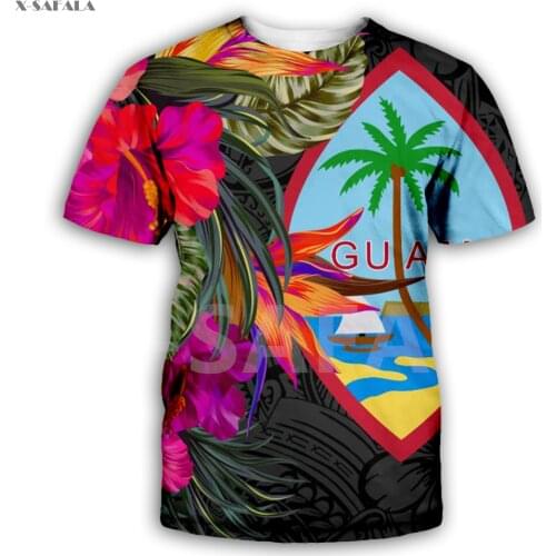 Polynesian Hawaii Pattern Ombre Tropical 3D Fashion All Over Printed 2 Round Neck T-Shirt Men Women Harajuku Casual Tee