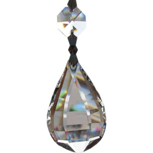 Garland 10 Transparent Chandelier gorgeous 33% Full Crystal Healing Pendulum Lamp Prisms Hanging Pendants Rainbows 3.7'' M02020