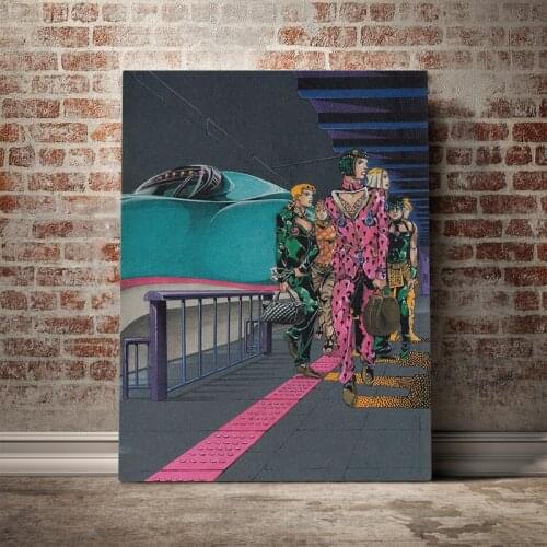 HD Prints Pictures Vento Aureo Home Decor Jojo S Bizarre Paintings Canvas Animation Modular Poster For Bedroom Wall Art Frame