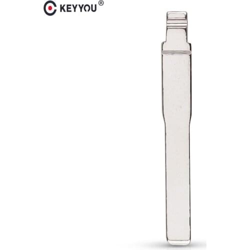 KEYYOU 10pcs/lot #109 Original Replacement flip folding uncut brass car key blade for Ford Focus key blank