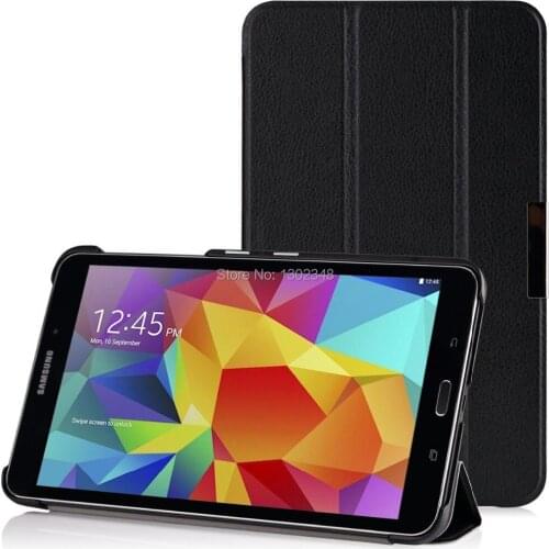 Lightweight Wake/Sleep Stand Funda Case Ultra Slim MagSmart PU Leather Tablet Cover For Samsung Galaxy Tab 4 8.0 T330 T331 T335