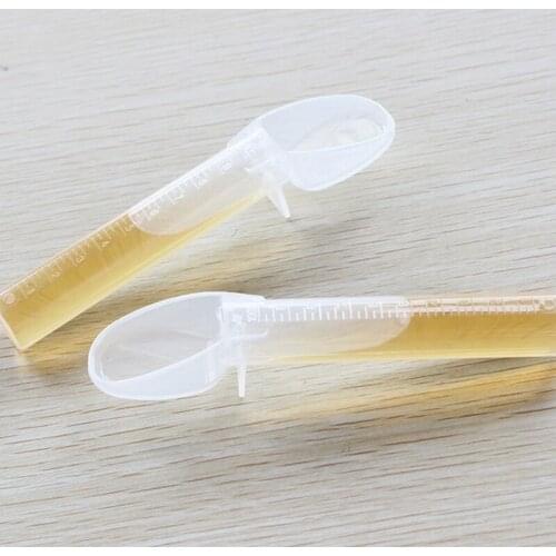 Infant Baby Feeding Drip Tube Spoon Silicone Medicine Feeding Spoon Feeder Anti Choke Device With Scale