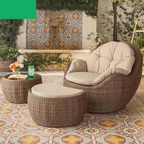 Balcony Small Sofa Coffee Table Rattan Living Room Chair Furniture Apartment Terrace