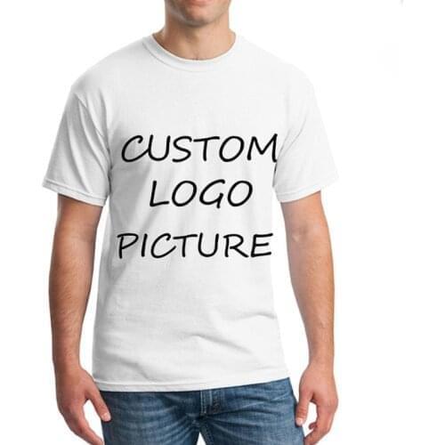Men T-Shirts Your Like Photo Or Logo Your Own Design 100% Cotton O Neck Short Sleeve Custom T Shirt