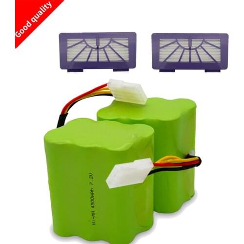 NEW 2* battery+ 2* Filter 4500mAh 7.2V for Neato XV-21 XV-11 XV-15 XV-14 XV-24 XV-12 pro robot robotic vacuum cleaner accessory