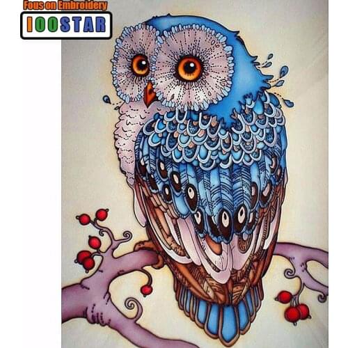 Full Drill Square Diamond 5D DIY Diamond Painting"Cute owl"Diamond Embroidery Cross Stitch Rhinestone Mosaic Painting