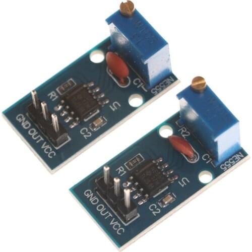 Adjustable Pulse Generator Module 2pcs 5V-12V NE555 Frequency For Arduino 29x12MM