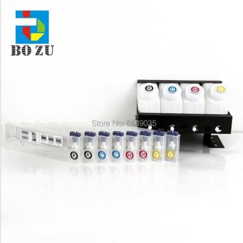 Eco solvent ink ciss tank system 4 ink tank + 8 ink cartridge ciss4 8 ink cartridge for Allwin Gongzheng pritner whiter