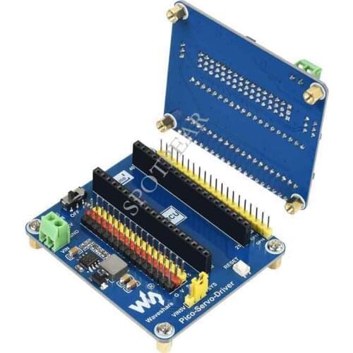 Servo Driver Module for Raspberry Pi Pico 16-bit Resolution 16-ch Outputs
