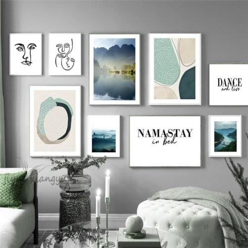 Modern Abstract Painting Geometry Graphic Wall Paintings Poster Nordic Canvas Print Landscape Decorative Picture Bedroom Decor