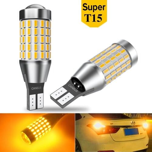 2x W16W LED T15 Bulb Car Backup Reverse light 6000K White Red Amber For Mitsubishi Outlander Lancer 10 9 Galant ASX Pajero Sport