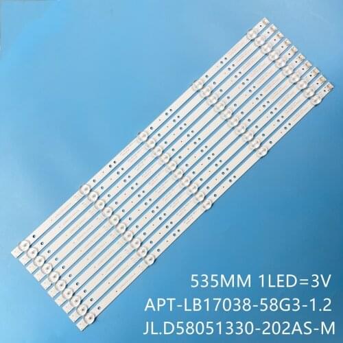 LED Backlight strip 5 Lamp For Skyworth 58"TV 58G2A 58G3 58K5D 58F55 JL.D58051330-202AS-M V580DJ4-MD1 APT-LB17038-58G3-1.2