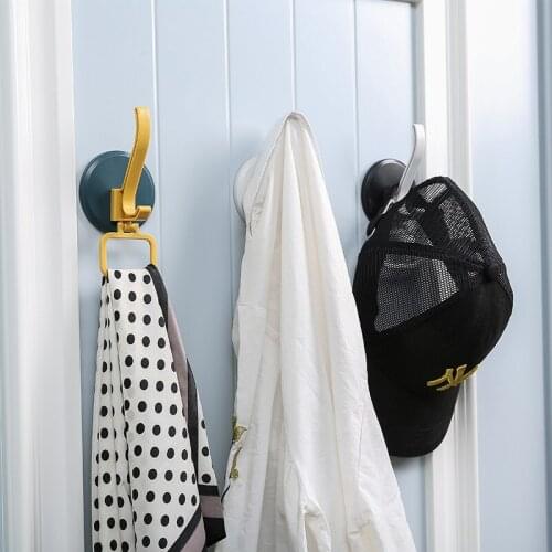 1 3 5PCS ABS Double Door Hook Hanger Robe Clothes Coat Key Toiletries Towel Rack Ring Hanging Scarf Bathroom Kitchen Accessories