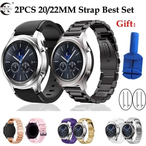 20 22mm Watch Band For Samsung Galaxy Watch 46mm 42mm Active 2 Gear S3 Frontier Strap Huawei Watch GT 2 Strap Amazfit Bip 47 44