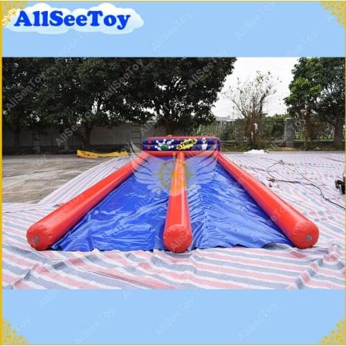 35ft Long Inflatable Bowling Alley Game, Inflatable Bowling Skittle Alley