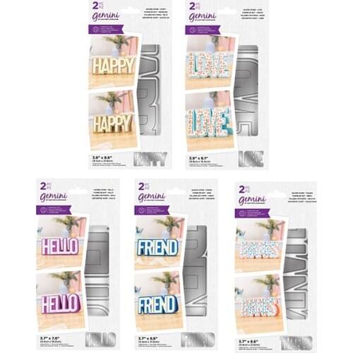 5PC letter Metal cutting dies cut die mold card Scrapbook paper craft knife mould blade punch stencils