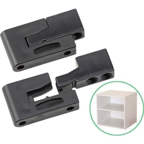 5pcs Nylon Cabinet hinge Hidden Wood Board Connector Fixed Shelf support combination fastener buckle cabinet hardware furniture
