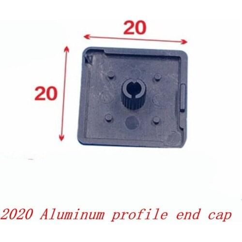 50Pcs/lot nylon Plastic End Cap Cover Plate black for 2020 EU Aluminum Profile