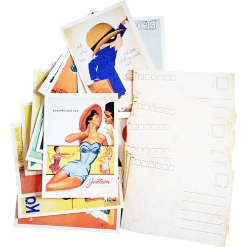6packs/lot Vintage Old memory Postcard Fashion Christmas Gift Postcard Greeting Card Lovely Greeting Cards Wholesale