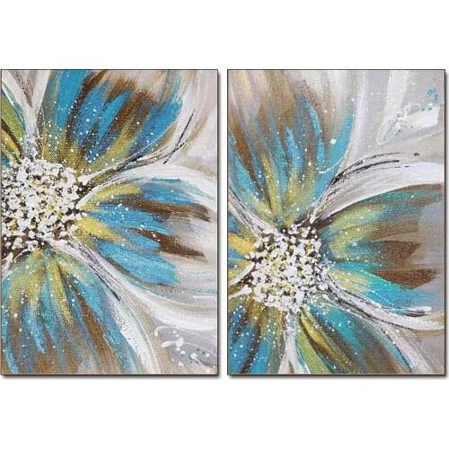 Beautiful Flower Abstract Acrylic Canvas Oil Painting 100% Hand Painted Wall Canvas Art Home Decor Unframed Paintings Artwork