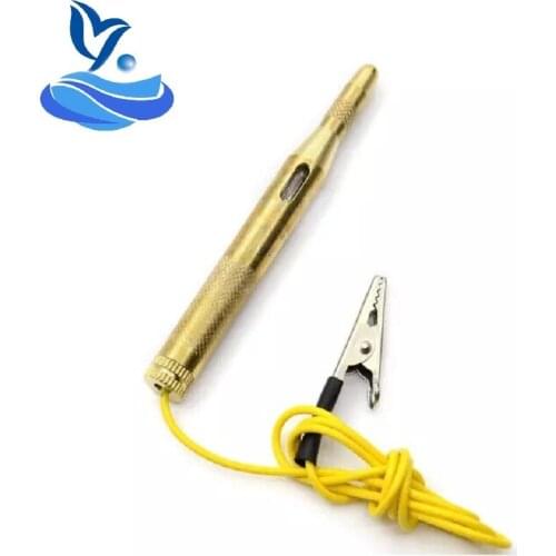 Auto Light Lamp Voltage Test Pen DC 6V 12V 24V Car Light System Circuit Probe Tester Detector Copper Diagnostic Tool