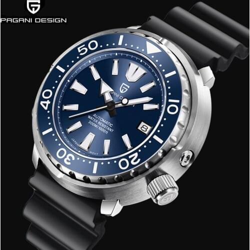 PAGANI DESIGN New 300M Diver Men Mechanical Wristwatch NH35 Ceramic Bezel Sapphire Glass Automatic Watch Top Brand Watch for Men