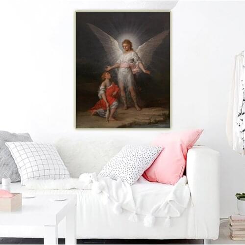 Citon Francisco Goya《Tobias and the Angel》Canvas Art Oil Painting Artwork Poster Picture Wall Background Decor Home Decoration