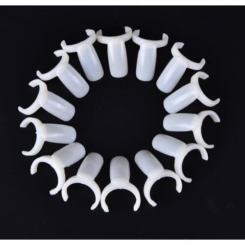 50 Pcs/lot Nail Art Bottle Rings Polish UV Gel Color Pops Display False Nail Tips DIY Decoration Women Beauty Tools