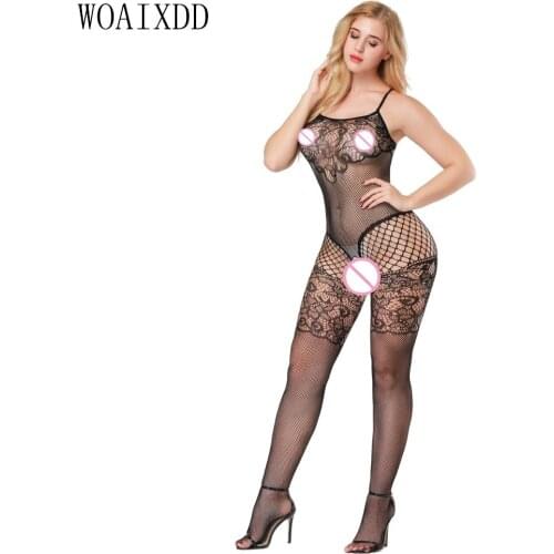 Hot Sexy Lingerie Erotic Babydolls Sleepwear Underwear Bodystocking Plus Size Open Crotch Sex Mesh Fishnet Lenceria baby costume
