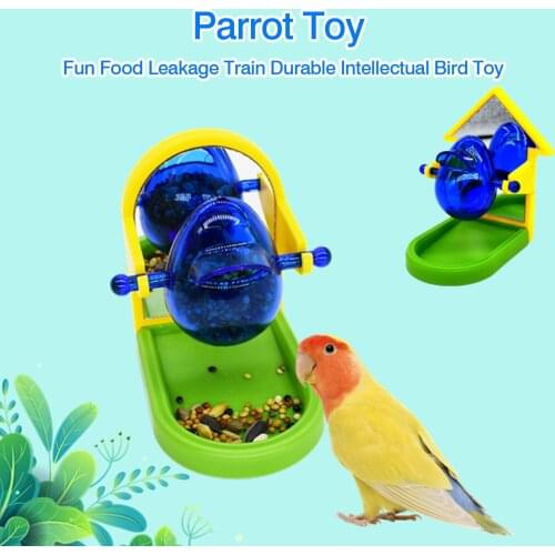 Parrot Toy Supplies Fun Training Food Leakage Props Foraging For Food Development Intellectual Bird Mirror Toy