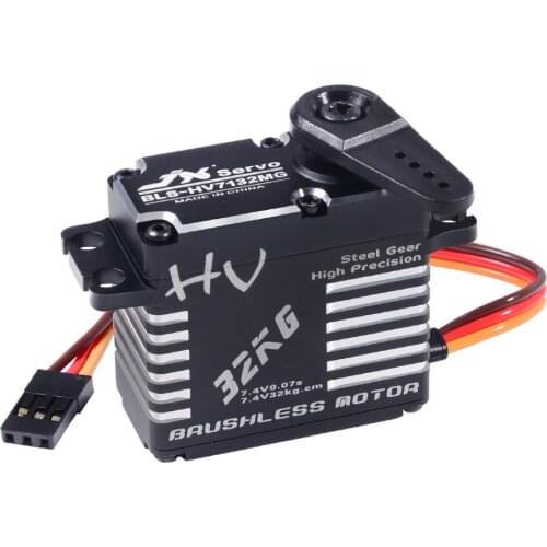 Jx Brushless Servo Bls-Hv7132Mg 32Kg 7.4V 0.07Sec High Speed Precision Steel Gear Cnc Digital for Rc Car Robot Airplane Drone