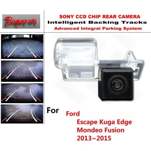 For Ford Escape Kuga Edge Mondeo Fusion 13~15 CCD Car Backup Parking Camera Intelligent Tracks Dynamic Guidance Rear View Camera
