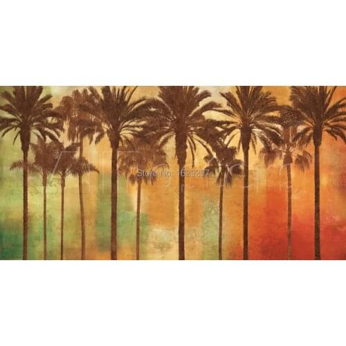 Palm Paradise John Seba Painting Hand painted oil painting Reproduction Trees Canvas Art High quality