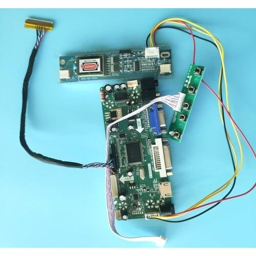 Kit for B154EW07 V.2/B154EW03 V.1 1280x800 Audio LED DIY LCD Display 30pin 2 Lamps Screen HDMI+DVI+VGA Panel Controller Board