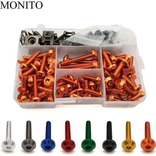 Motorcycle Fairing Bolt Nuts Kit Body Fastener Clips Screw For YAMAHA FZ8 FZ6 XSR700 XSR900 XSR 900 XV950 XV 250 950 Accessories