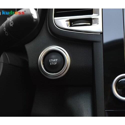For Renault Koleos 2016 2017 2018 2019 2020 Stainless Steel Front Engine Start Stop Button Cover Trim Car Interior Accessories