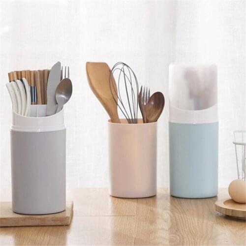 Wall-mounted Chopstick Holder With Lid Dust-proof Chopstick Storage Cutlery Holder Drainer Tableware Kitchen Utensil Organizer