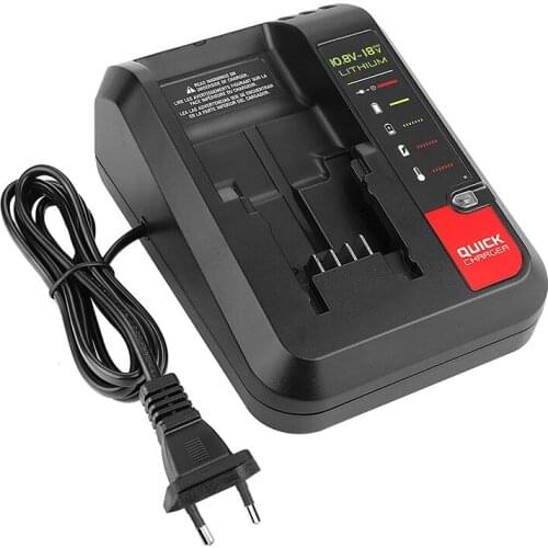 New PCC692L 10.8V-20V Li-Ion Battery Charger for Porter Cable Stanley Lb20 Lbxr20 Pcc692L L2Afc Fmc690L Fmc688L 686L Eu Plug