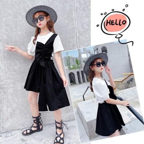 Parent-child girl dress summer dress new childrens shoulder strap skirt mother and daughter summer bubble sleeve princess dress