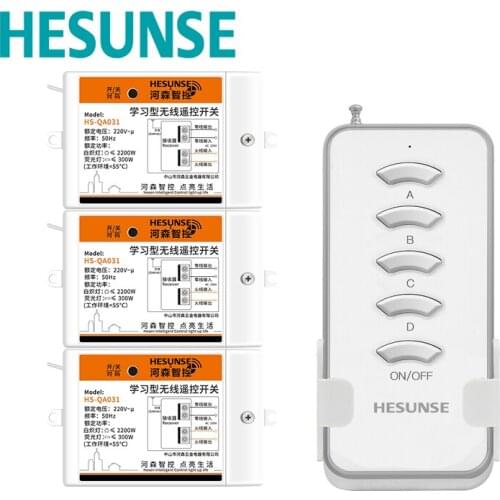 Free Shipping QA031 1N3 Wireless 3 Way 433mhz 22V&110V Wireless Remote Control For Light