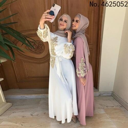 Ramadan Kaftan Dubai Abaya Turkey Muslim Women Hijab Dress Islam Caftan Marocain Dresses Vestidos Eid Mubarak Robe Femme Abayas