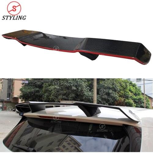 W176 Carbon Fiber Spoiler with red line For Mercedes-benz A45 AMG Rear Trunk Spoiler Wing R style 2013- 2015 2016 2017 2018 2019