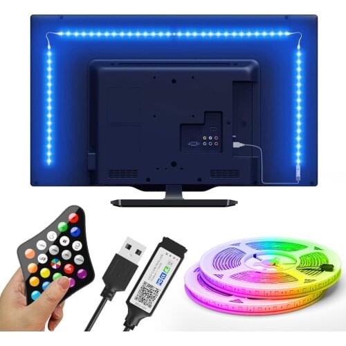 USB Led Strip Lights 2835 5050RGBWW 4in1 Bluetooth 5V Led Light TV BackLight Room Decoration Led Tape Diode Flexible Ribbon Neon